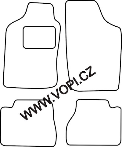 Textil-Autoteppiche Nissan Micra K10 starý 1983-1991 Colorfit (3214)